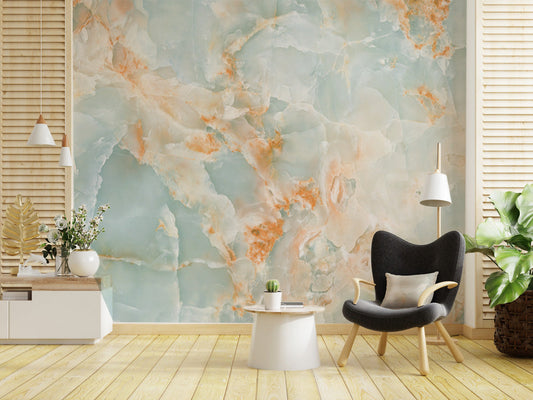 Marble Peach Wallpaper