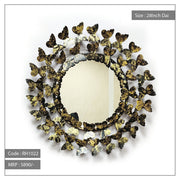 Artistic sunflower designer metal mirror
