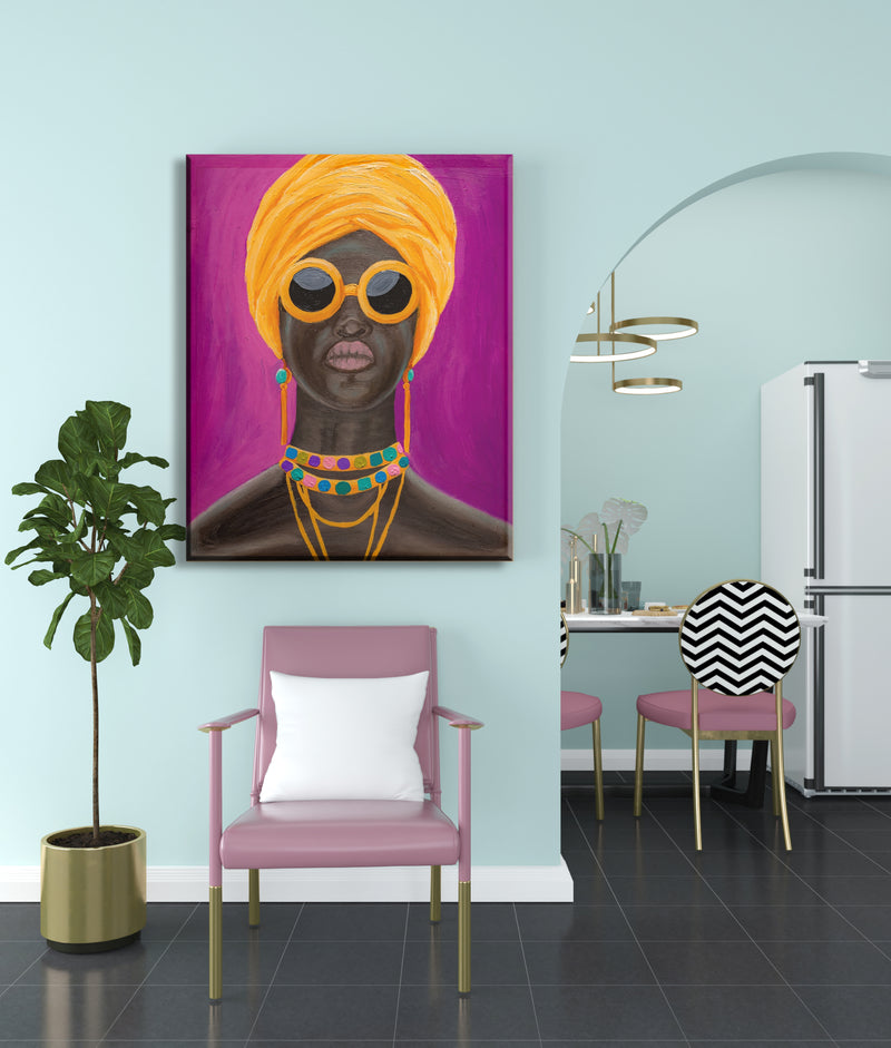 African Women Art Canvas