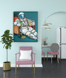 Quirky Astronaut Themed Canvas