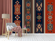 Vertical Paisley Pattern Wallpaper