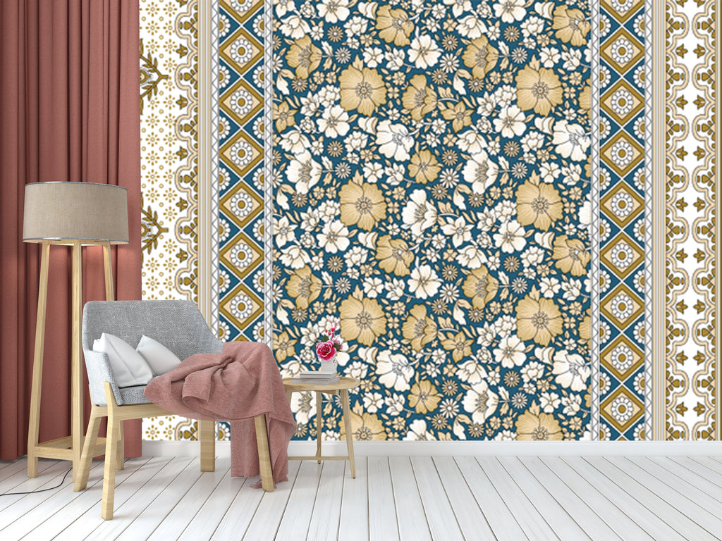 Floral Aesthtic Indian Pattern Wallpaper – Myindianthings