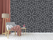 Grey White Pattern Wallpaper