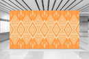 Charming Orange Indian Pattern Wallpaper