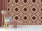 Brown Beige Pattern Wallpaper