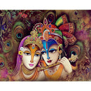 Radha Krishna Art Customised Wallpaper