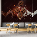 Coffee Beans Heart wall covering