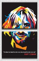 Nirvana Music Kurt Wall Art, Set Of 2