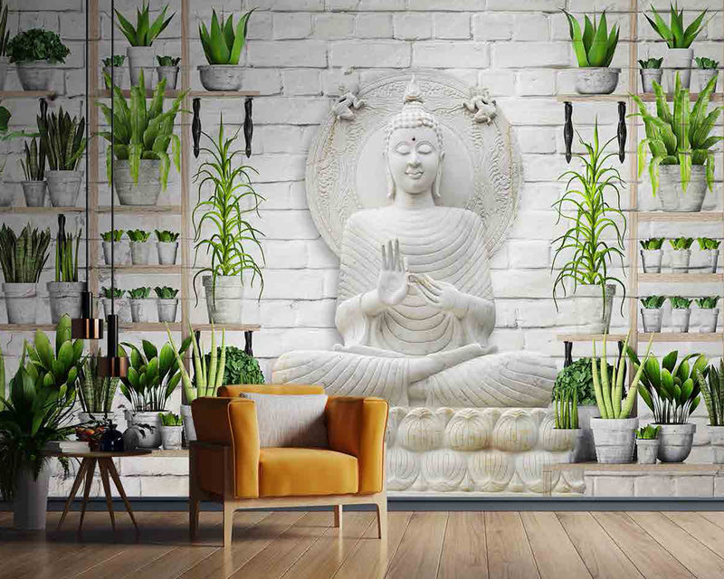 Buddhist Wallpaper Design Walnut Royal Pattern Designer Buddha