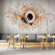 Coffee Eye wall covering