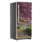 Pink Tree Art Self Adhesive Sticker For Refrigerator