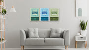 Vintage Newspaper Art, Set of 3