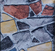 Abstract Embossed Stone Wallpaper