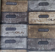 Abstract Wooden Multi-Textured Wallpaper