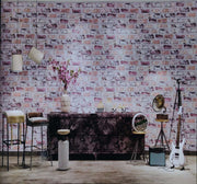 Vintage Shaded Brick Wallpaper