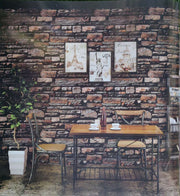 3D Mountain Rocks Embossed Wallpaper