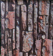 3D Mountain Rocks Embossed Wallpaper