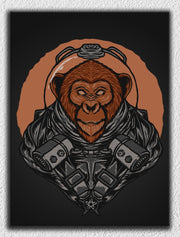 Monkey Black Orange Art