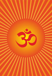 Om Rays Self Adhesive Sticker Poster