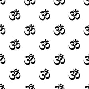 Black Om Self Adhesive Sticker Poster