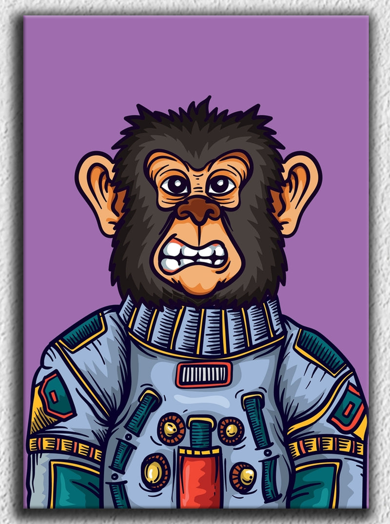 Monkey Astronaut Art