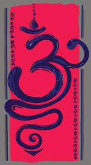 Om Graphic Art Self Adhesive Sticker Poster