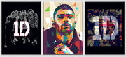 One Direction Band Wall Art, Set Of 3