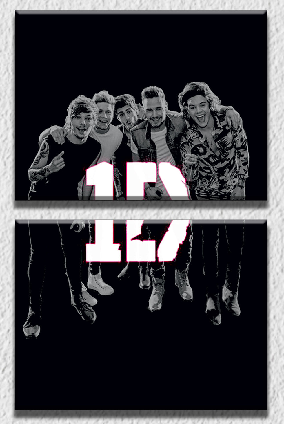One Direction Logo Black And White Wallpaper