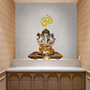 Om Ganesh Pooja Room Wallpaper