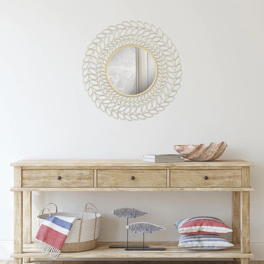Indian Pattern Floral Wall Mirror