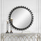 Circular Engraved Wall Mirror