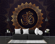 Gold Om Symbol Wallpaper