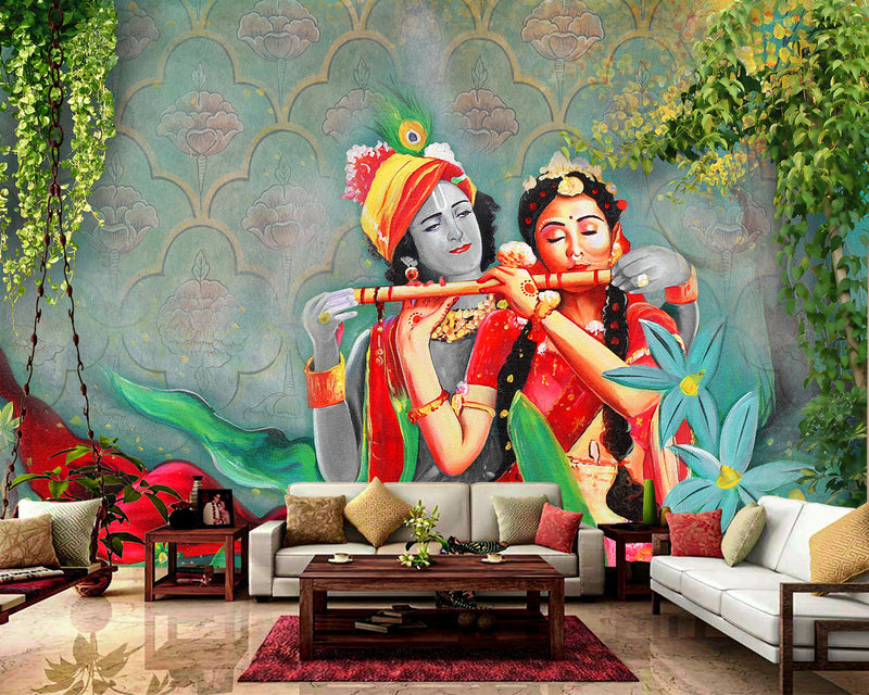 hindu god krishna wallpaper 3d