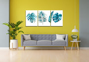 Light Green Foliage Wall Art, Set Of 3