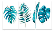 Light Green Foliage Wall Art, Set Of 3