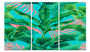 Banana eaf Wall art. Set Of 3