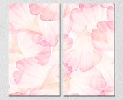 Light Layered Petals Wall Art, Set Of 2