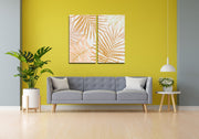 Palm Leaves Wall Art, Set Of 2