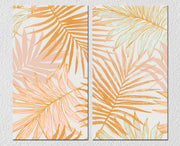 Palm Leaves Wall Art, Set Of 2
