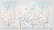 Pastel Plants Wall Art, Set Of 3