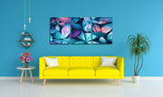 Multicolour Leaves Wall Art, Set Of 3