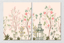 Lantern And Trees Landscape Wall Art, Set Of 2
