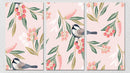 Cherry Twigs and Bird Wall Art, Set Of 3