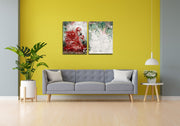 Red Flamingo Wall Art, Set Of 2