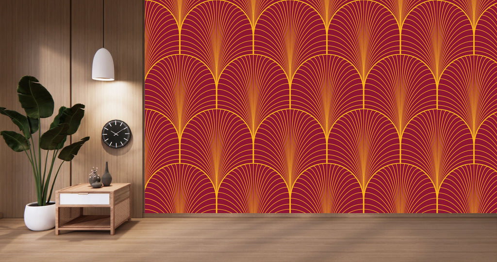 Layered Scales Pattern Wallpaper – Myindianthings