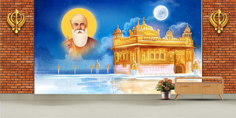 Peaceful Vibes Guru Nanak Wallpaper