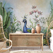 Peacock Whimsy Wallpaper