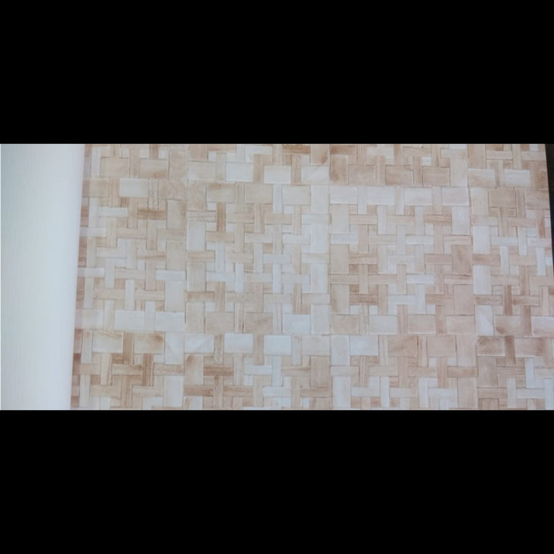 Wood Block Pattern Wallpaper