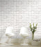 Rafale 1 3D White Brick Wallpaper
