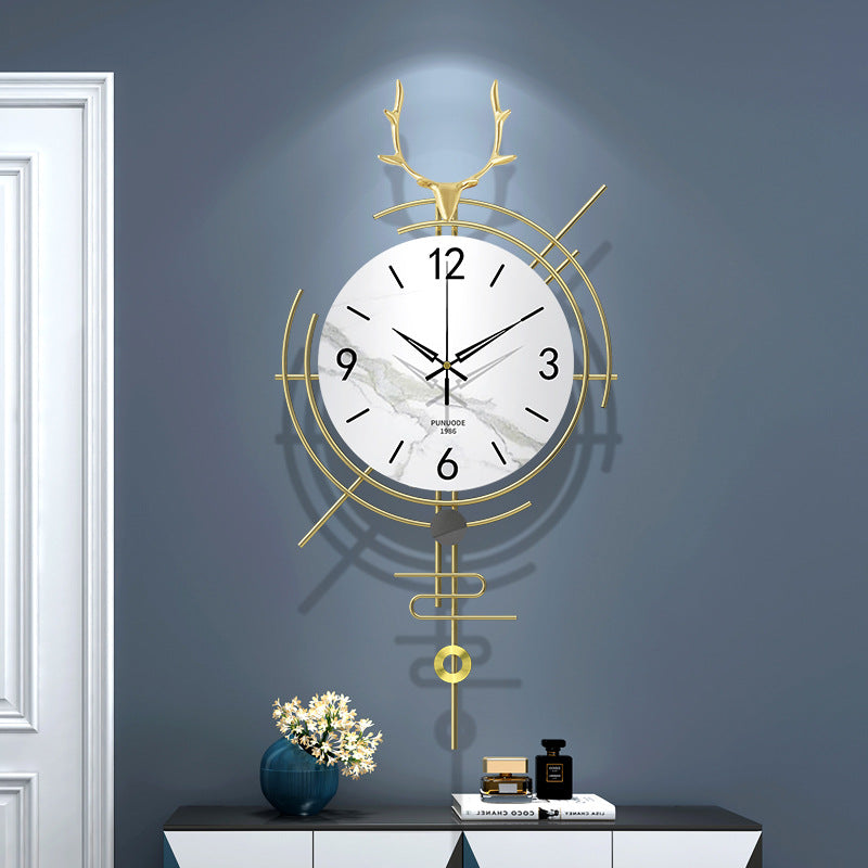 Deer Head Luxury Wall Clock